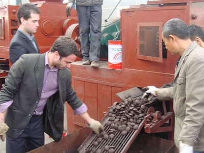 France: presse à briquettes à haute pression 