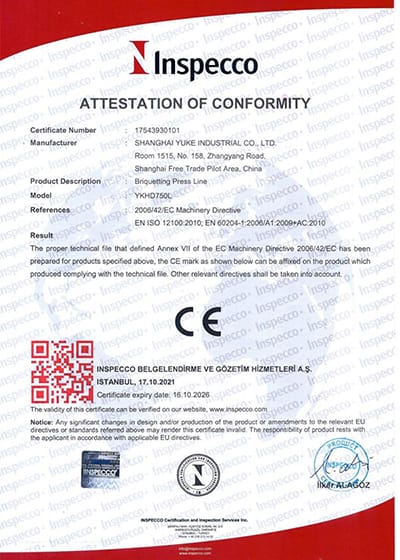 CE (Machine à briqueter YKHD)  